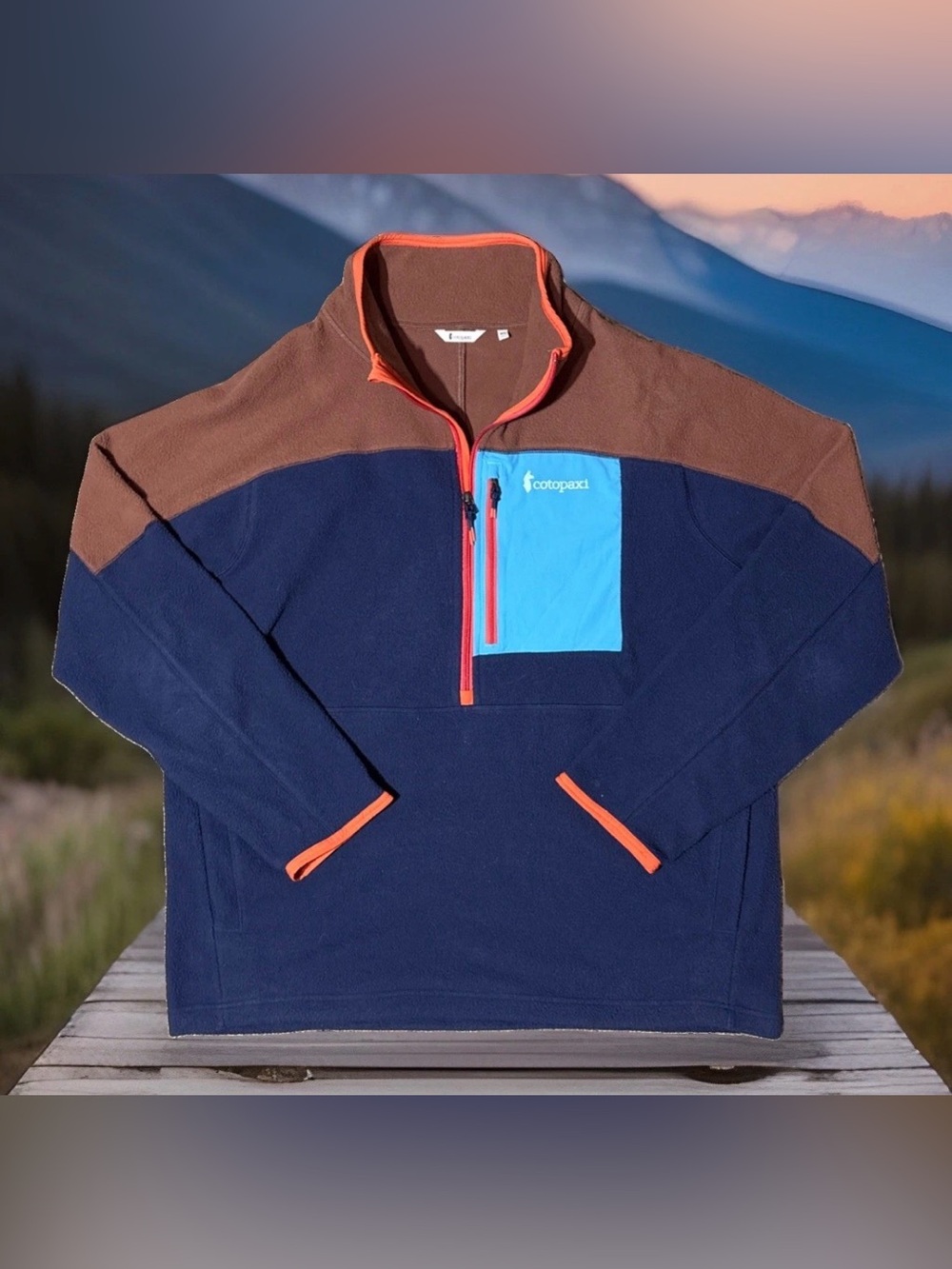 Cotopaxi Men’s Abrazo 1/2-Zip Fleeced Pullover Size X-Large Outdoor Nature